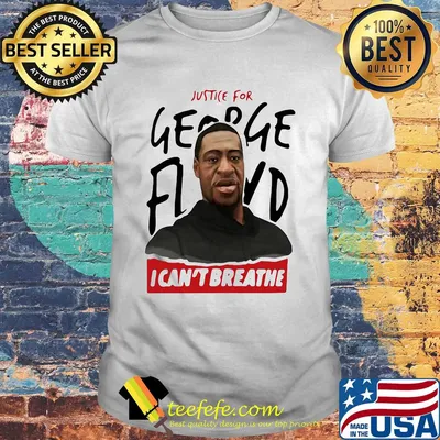 Justice for george floyd I can't breathe art shirt