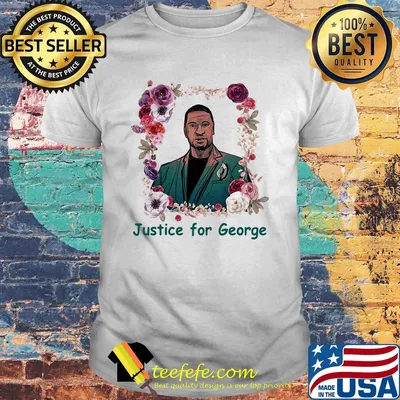 Justice for george floyd I can't breathe flowers shirt