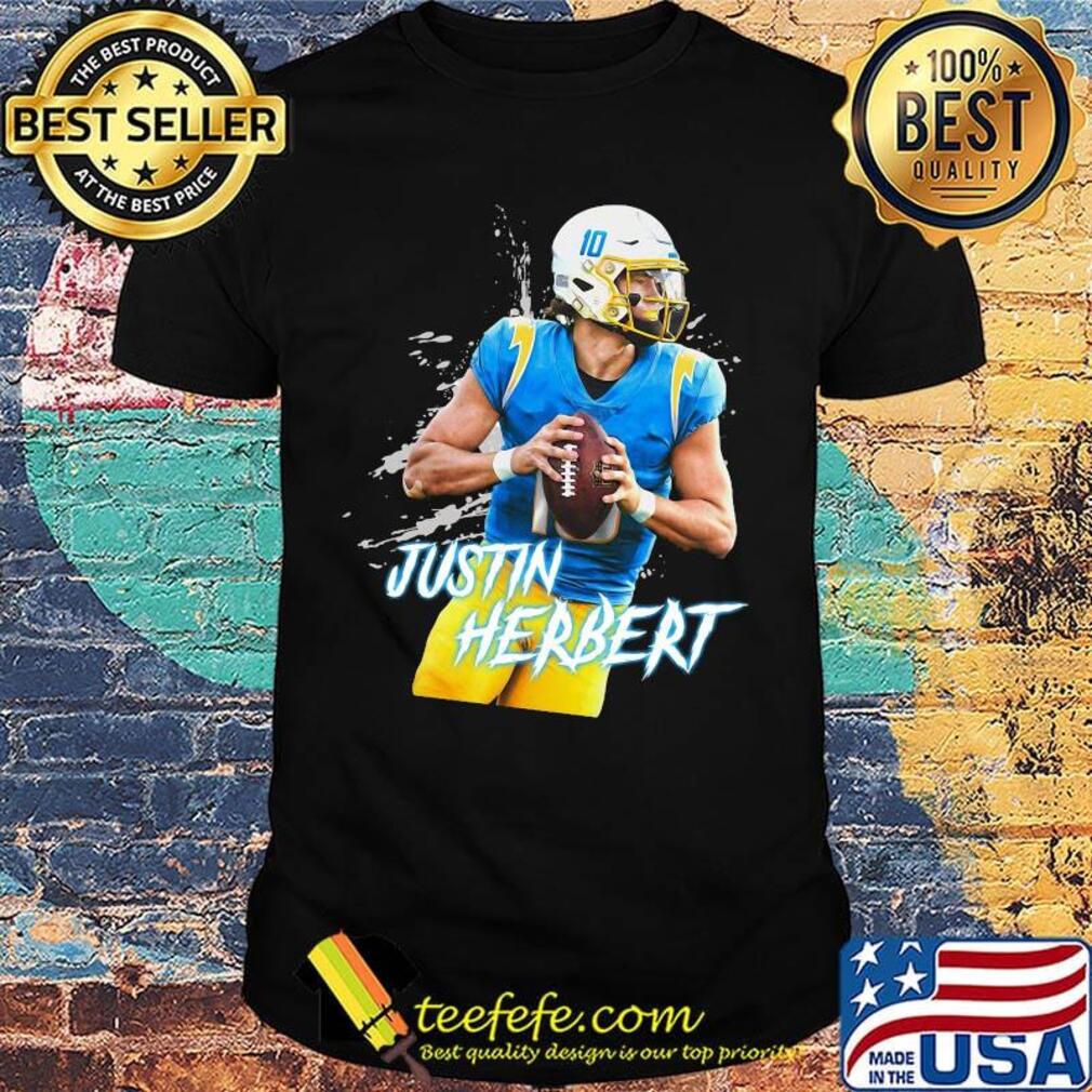 Justin herbert 10 los angeles football chargers shirt