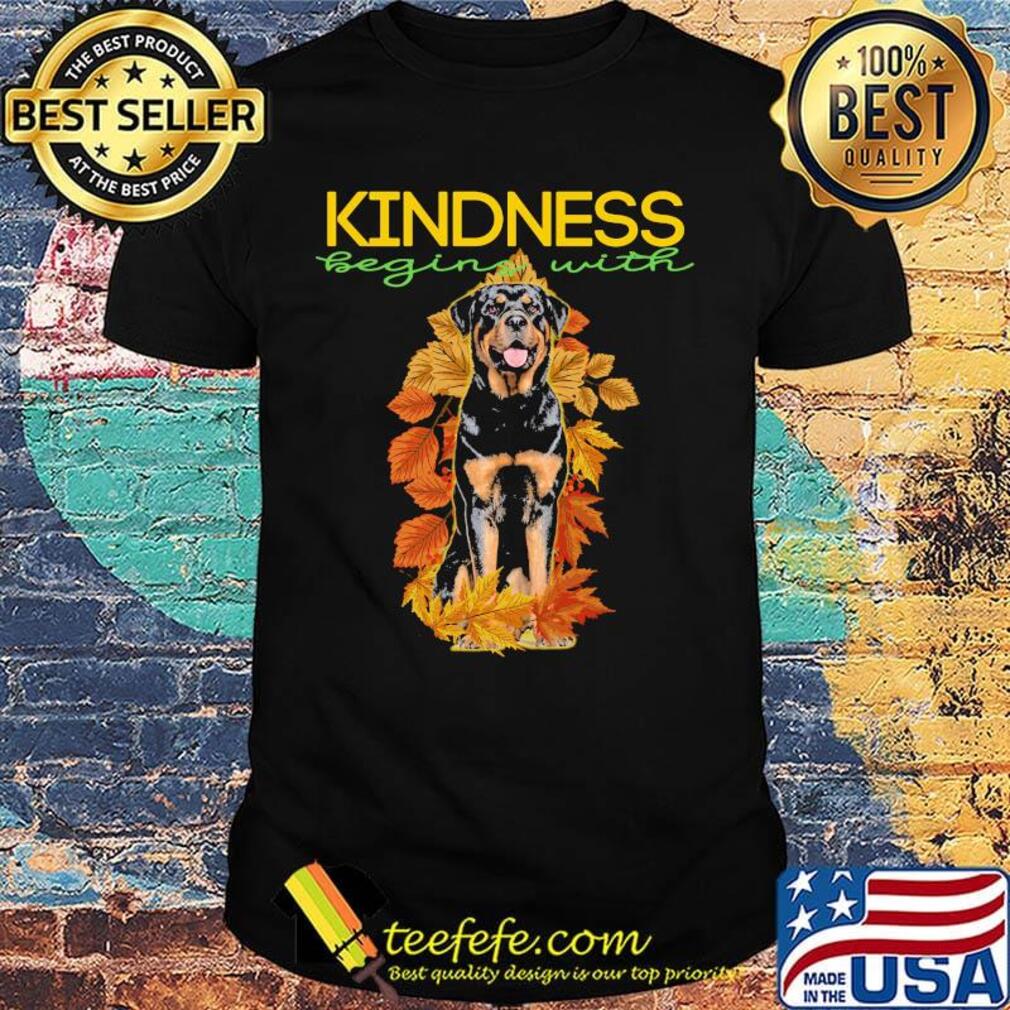 Kindness begins with german shepherd shirt
