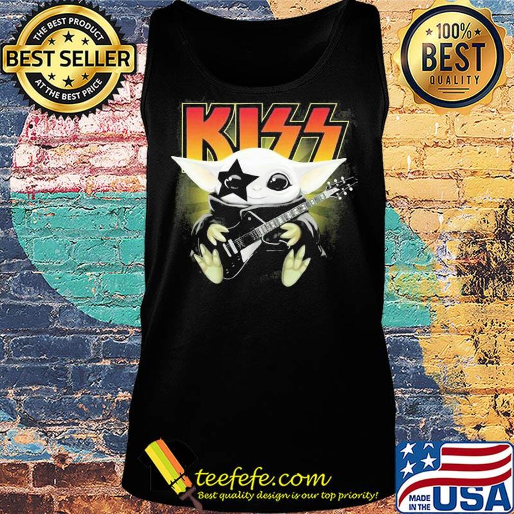 Kiss star wars baby yoda hug guitar s Tank top Kiss star wars baby yoda hug guitar s Tank top