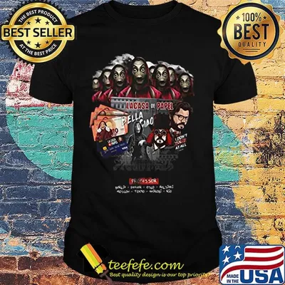 Lacasa de papel bella ciao processor shirt