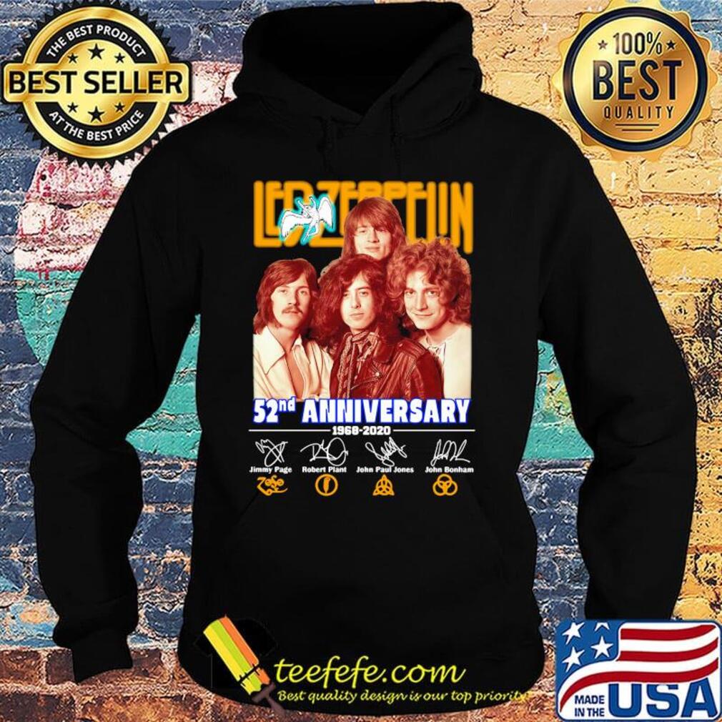 Led-zeppelin 52nd anniversary 1968 2020 members signatures s Hoodie Led-zeppelin 52nd anniversary 1968 2020 members signatures s Hoodie