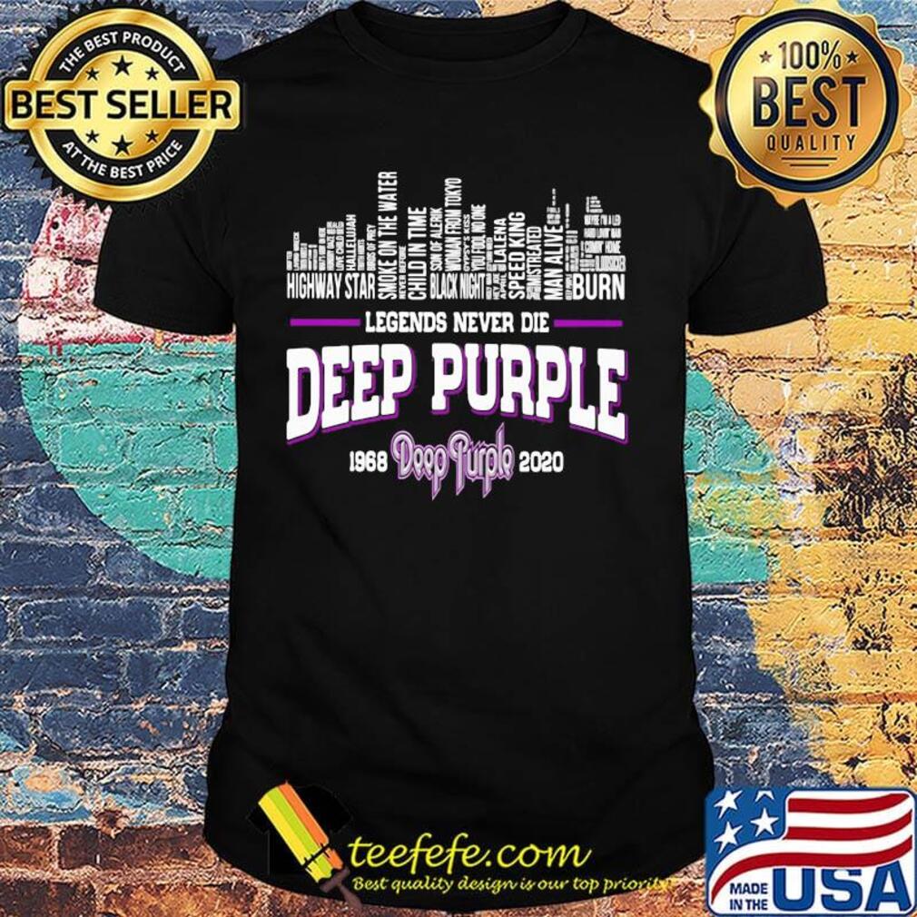 Legends never die deep purple 1968 2020 shirt