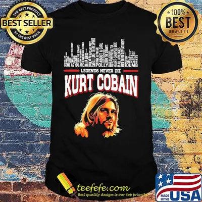 Legends never die kurt cobain art shirt