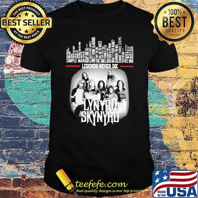 Legends never die lynyrd skynyrd shirt