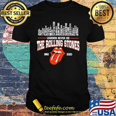 Legends never die the rolling stones band 1962 2020 shirt