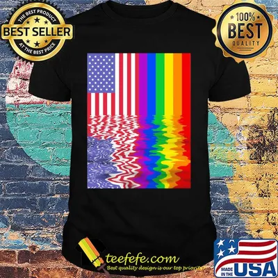 Lgbt american flag independence day shirt