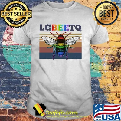Lgbt bee lgbeetq vintage retro shirt