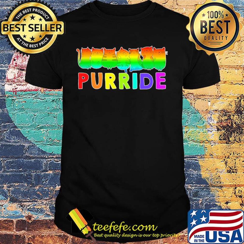 Lgbt gay pride cats lover kitty shirt