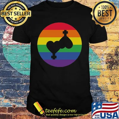 Lgbt gender symbol rainbow shirt