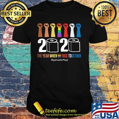 LGBT hand 2020 toilet paper the year when we rise together shirt
