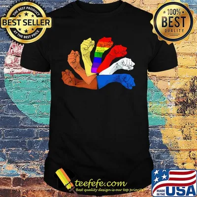 Lgbt juneteenth fist black lives matter shirt