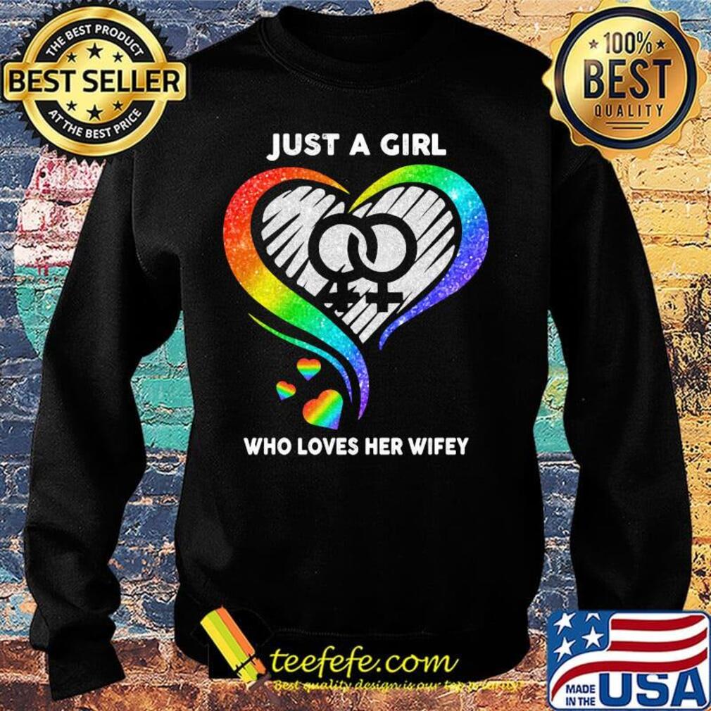 Lgbt just a girl who loves her wifey hearts s Sweater Lgbt just a girl who loves her wifey hearts s Sweater