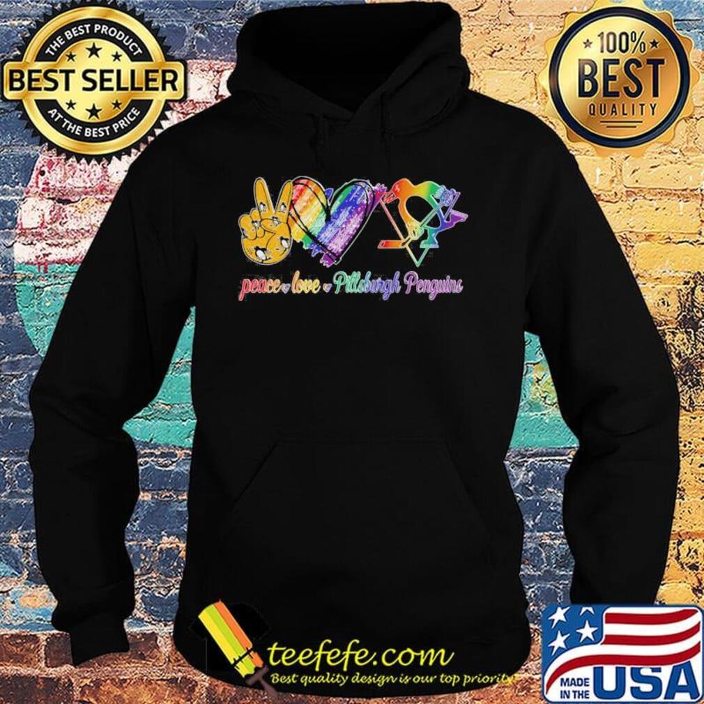 Lgbt peace love pittsburgh penguins s Hoodie Lgbt peace love pittsburgh penguins s Hoodie