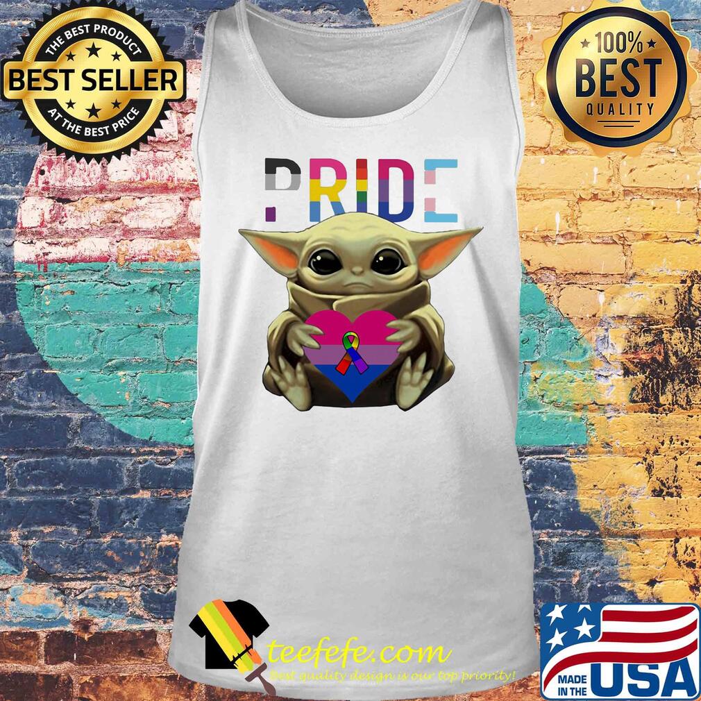 Lgbt pride baby yoda hug heart cancer awareness s Tank top Lgbt pride baby yoda hug heart cancer awareness s Tank top