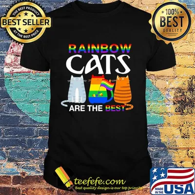 LGBT rainbow cats are the best shirt