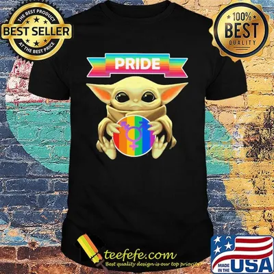 Lgbt star wars baby yoda hug pride shirt