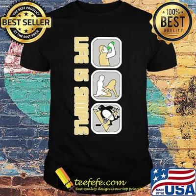 Life is simple like drink fuck pittsburgh penguins hockey shirt