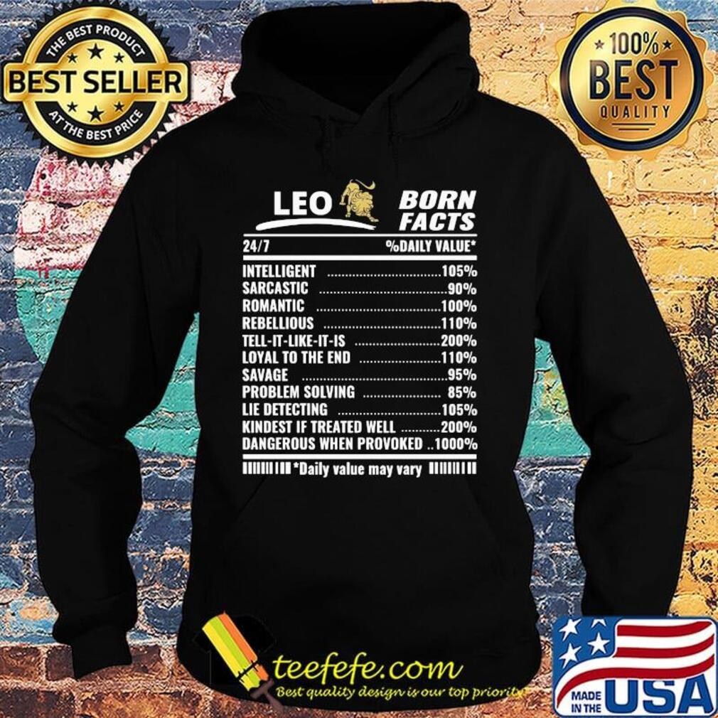Lion leo born facts daily value may vary s Hoodie Lion leo born facts daily value may vary s Hoodie