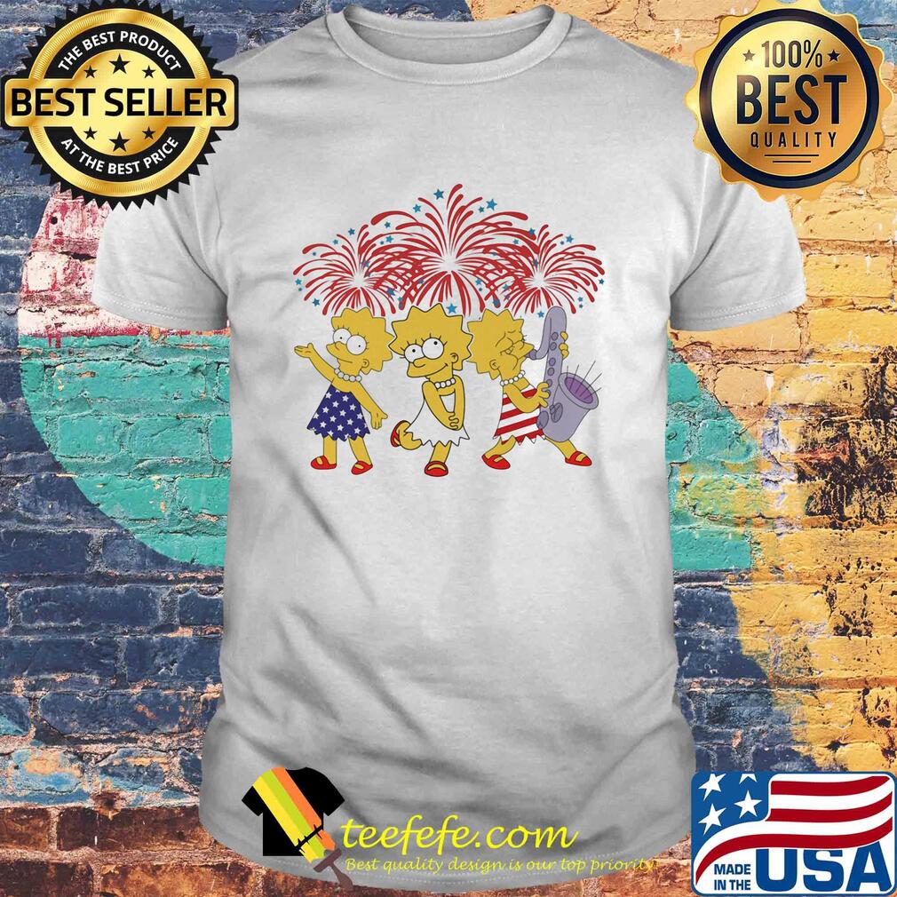 Lisa simpson firework american flag independence day shirt Lisa simpson firework american flag independence day shirt