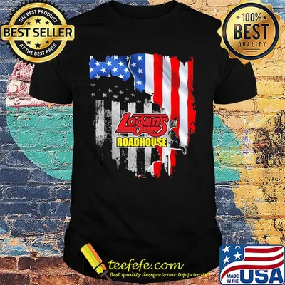 Logan's roadhouse american flag independence day shirt
