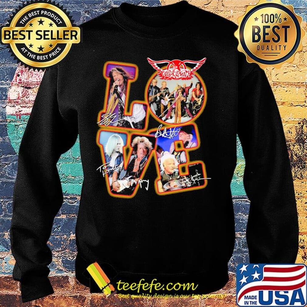 Love aerosmith band members signatures s Sweater Love aerosmith band members signatures s Sweater