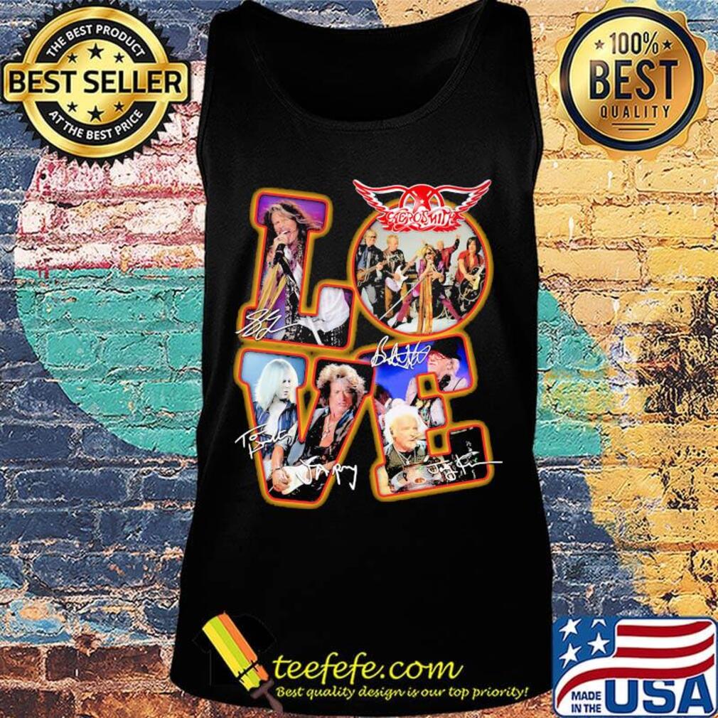 Love aerosmith band members signatures s Tank top Love aerosmith band members signatures s Tank top