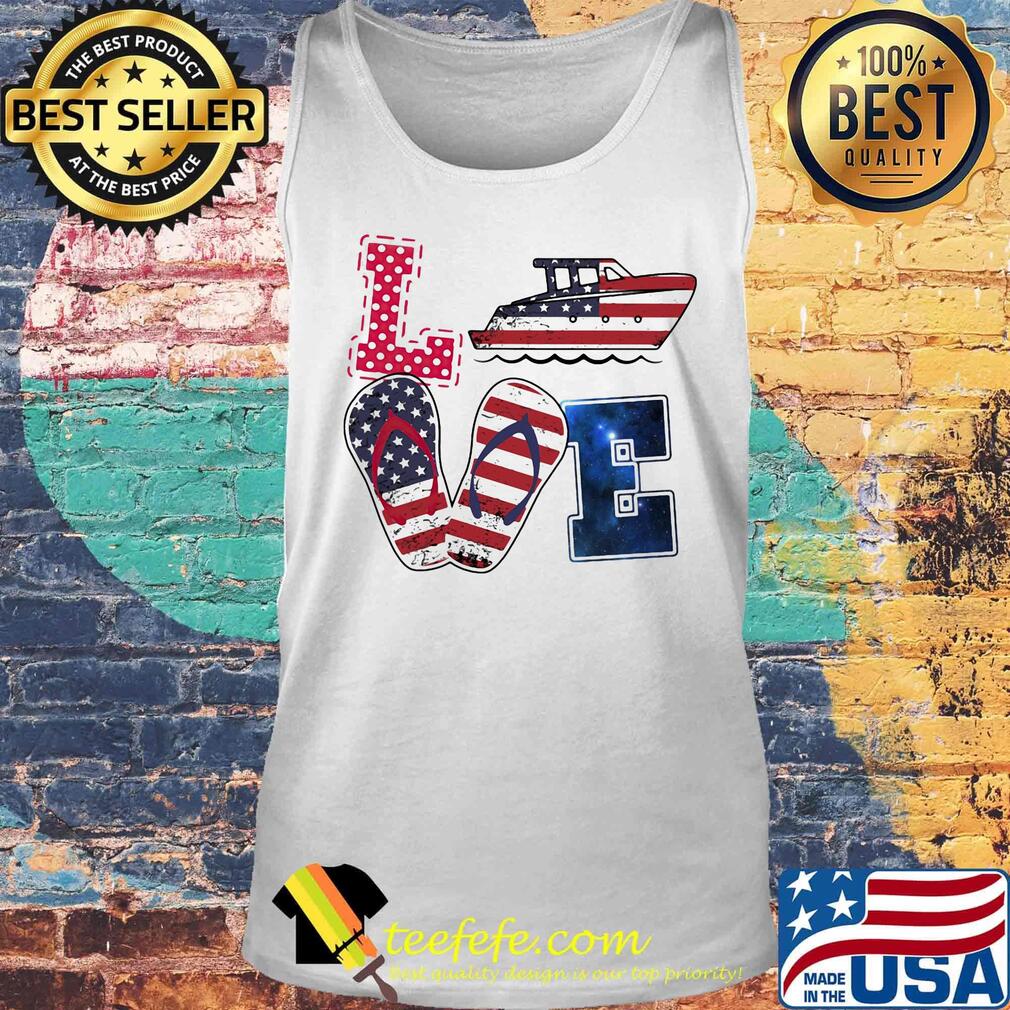Love boating sandals american flag independence day s Tank top Love boating sandals american flag independence day s Tank top