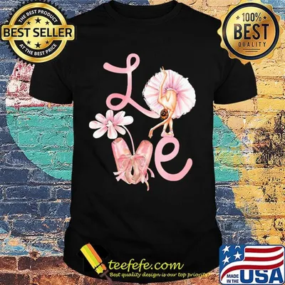 Love Flower Ballet Pink Shirt