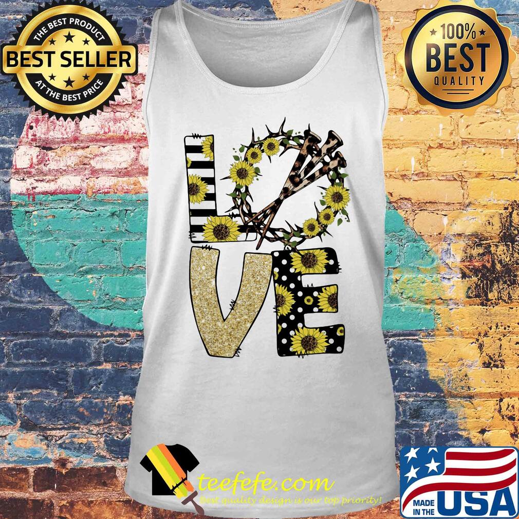 Love god sunflowers leopard diamond s Tank top Love god sunflowers leopard diamond s Tank top