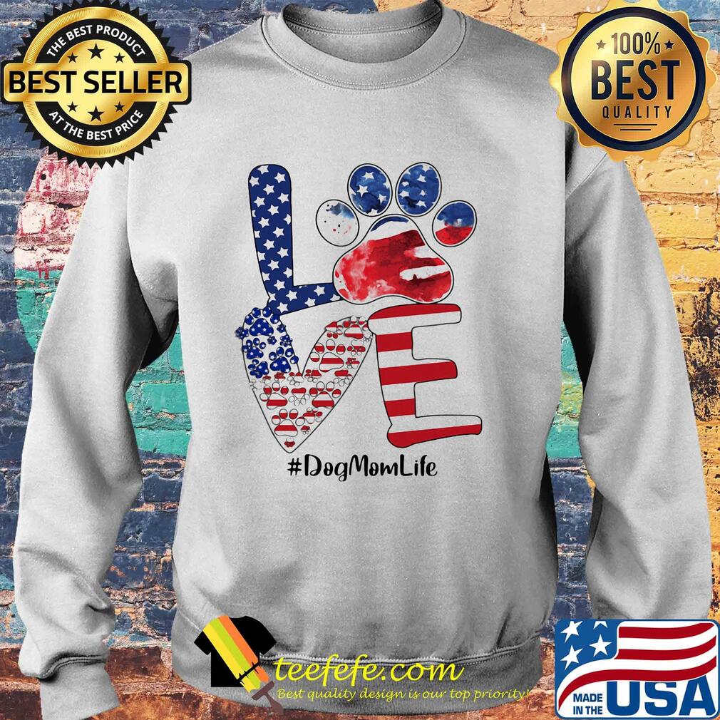 Love heart paw American flag veteran Independence Day s Sweater Love heart paw American flag veteran Independence Day s Sweater