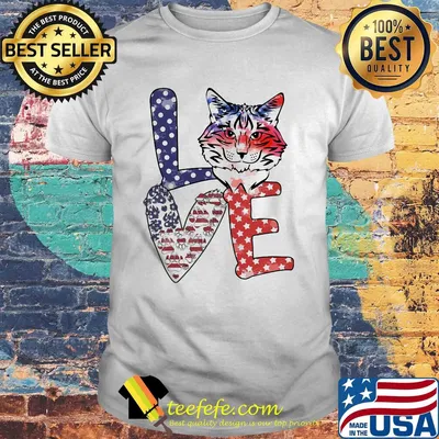 Love heart tiger paw American flag veteran Independence Day shirt