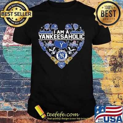 Love i am new york yankees aholic heart shirt