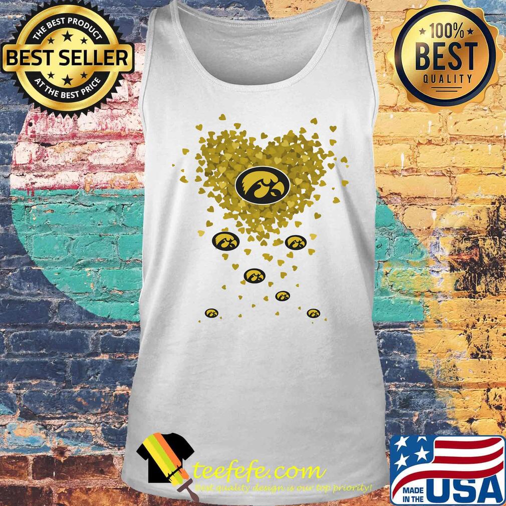 Love iowa hawkeyes logo hearts s Tank top Love iowa hawkeyes logo hearts s Tank top