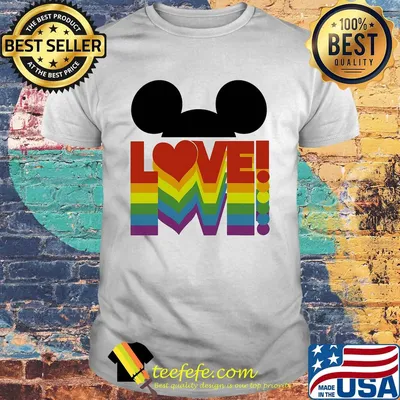 Love lgbt mickey mouse shirt