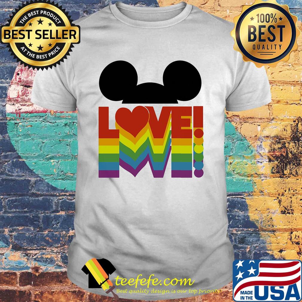 Love lgbt mickey mouse shirt