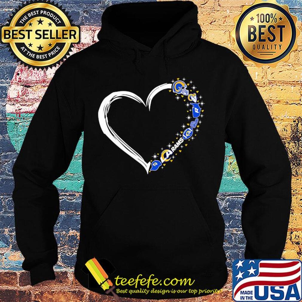 Love Los Angeles Rams football hearts s Hoodie Love Los Angeles Rams football hearts s Hoodie