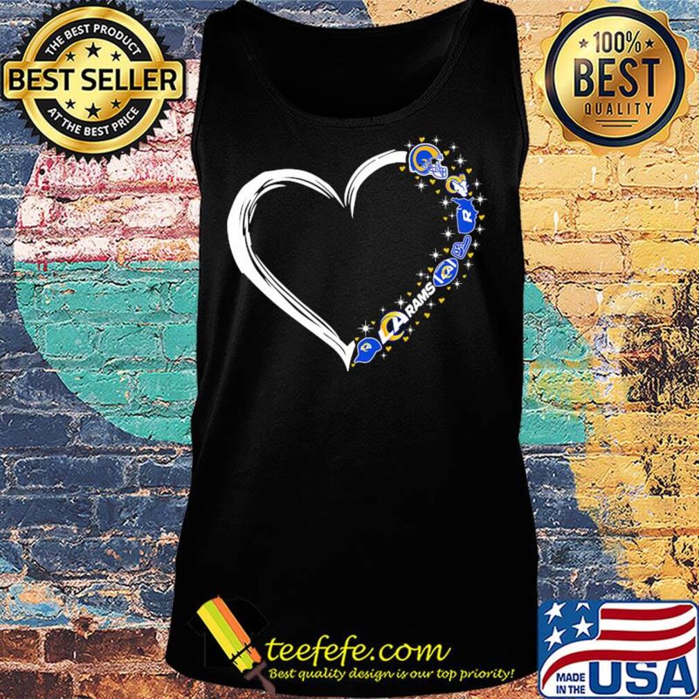 Love Los Angeles Rams football hearts s Tank top Love Los Angeles Rams football hearts s Tank top