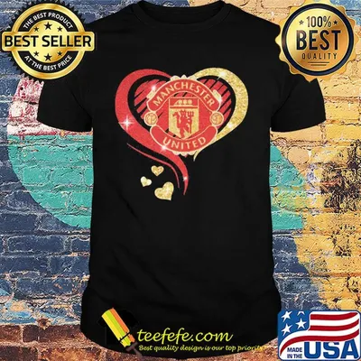 Love manchester united hearts diamond shirt