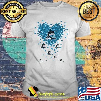 Love miami marlins hearts shirt