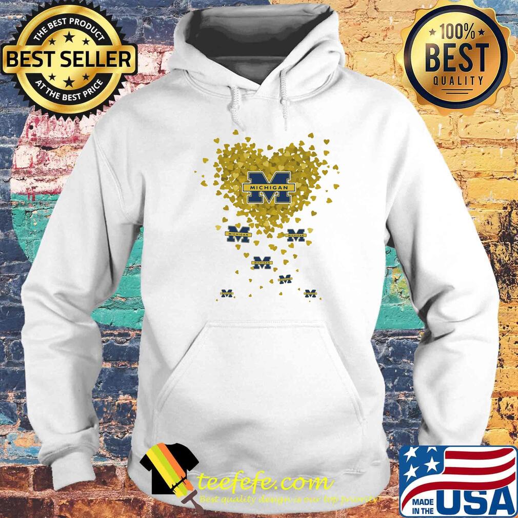 Love michigan wolverines logo hearts s Hoodie Love michigan wolverines logo hearts s Hoodie