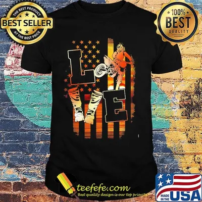 Love motocross america 4th of july independence day shirt