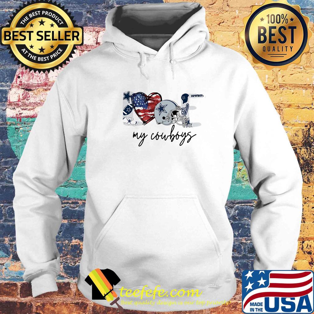 Love my dallas cowboys football heart american flag independence day s Hoodie Love my dallas cowboys football heart american flag independence day s Hoodie
