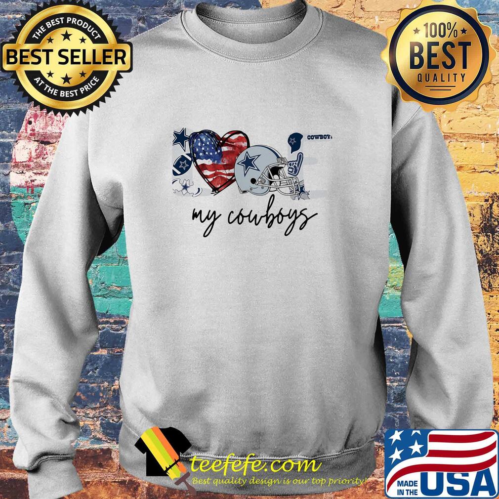 Love my dallas cowboys football heart american flag independence day s Sweater Love my dallas cowboys football heart american flag independence day s Sweater