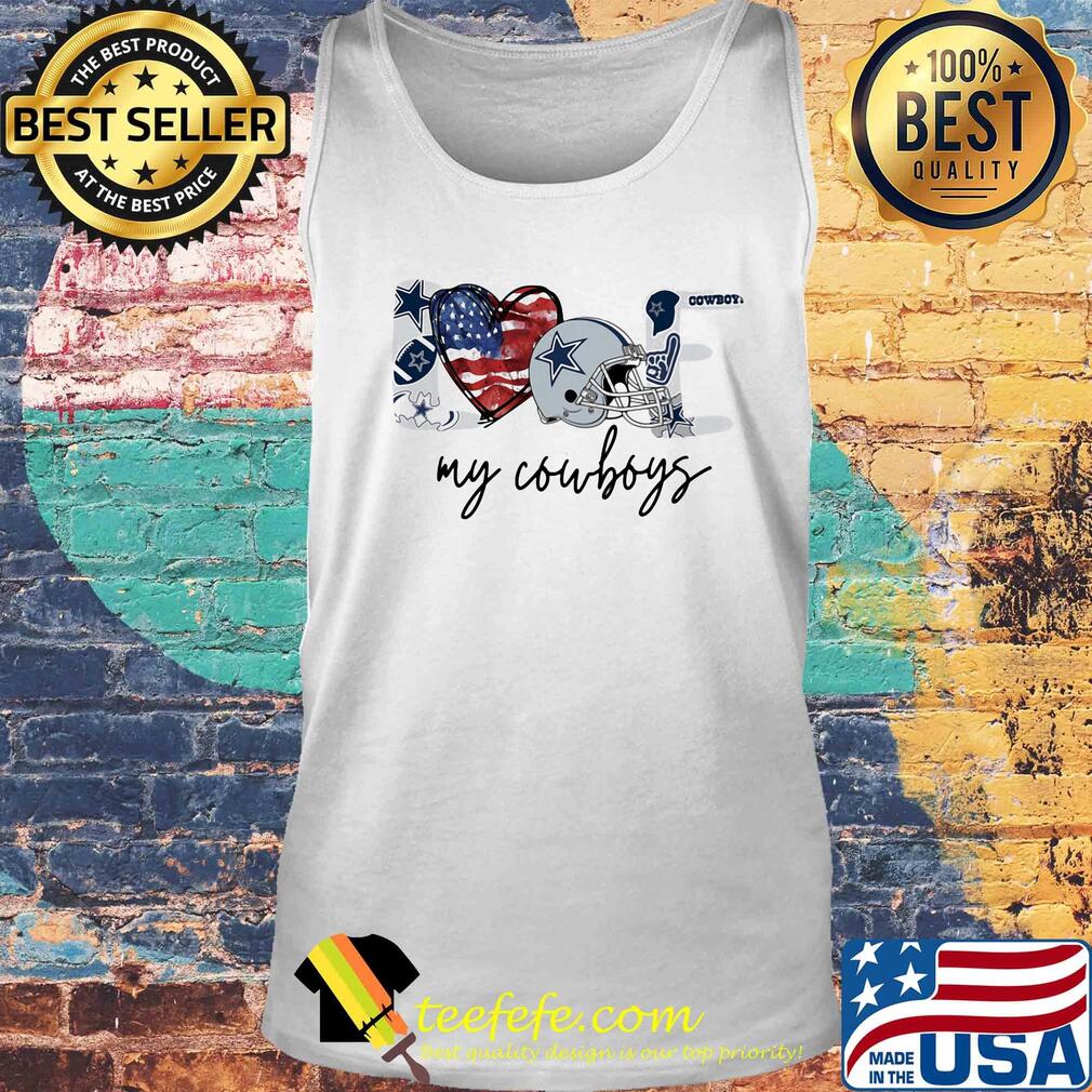 Love my dallas cowboys football heart american flag independence day s Tank top Love my dallas cowboys football heart american flag independence day s Tank top