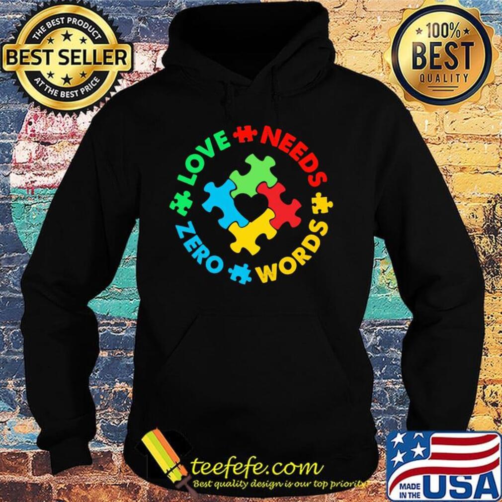 Love Needs Words Zero Green Red Words Blue Insert Shirt Hoodie Love Needs Words Zero Green Red Words Blue Insert Shirt Hoodie