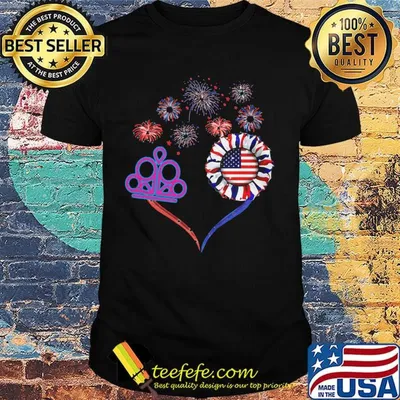 Love queen firework america 4th of july independence day shirt
