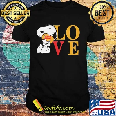 Love snoopy hug burger king heart shirt
