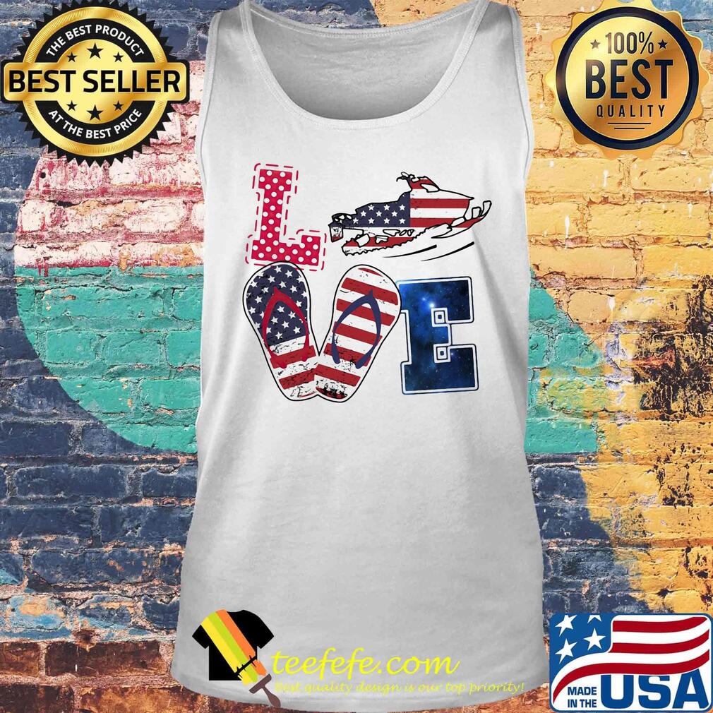 Love snowmobile sandals american flag independence day s Tank top Love snowmobile sandals american flag independence day s Tank top